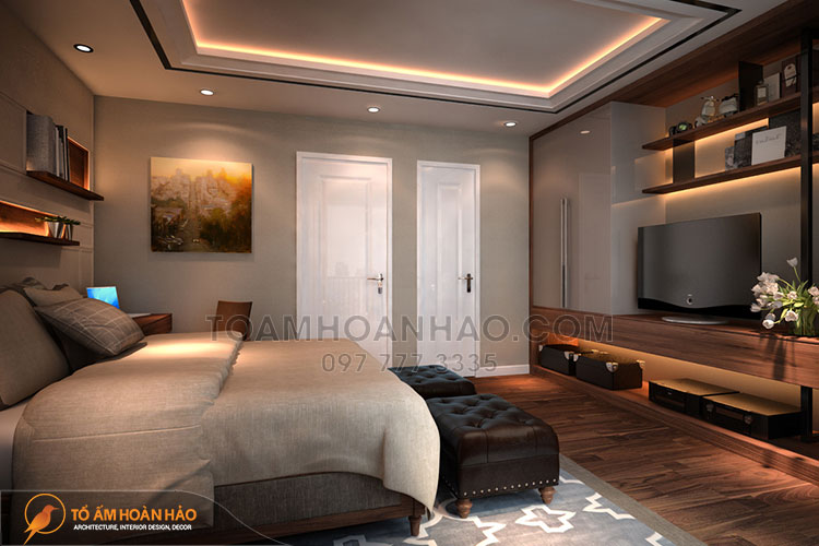 Màu ghi xám trung tính cho phòng ngủ hiện đại, sang trọng và đẹp mắt