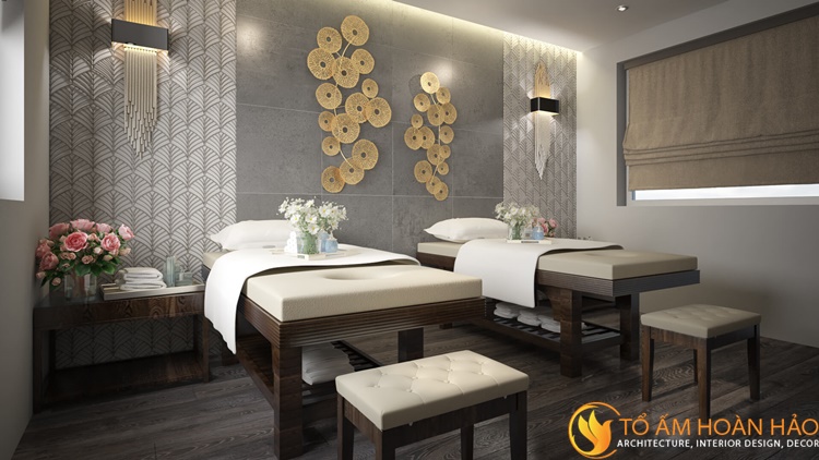 Thiết kế nội thất spa Các chi tiết trang trí đậm vẻ sang trọng và ấn tượng