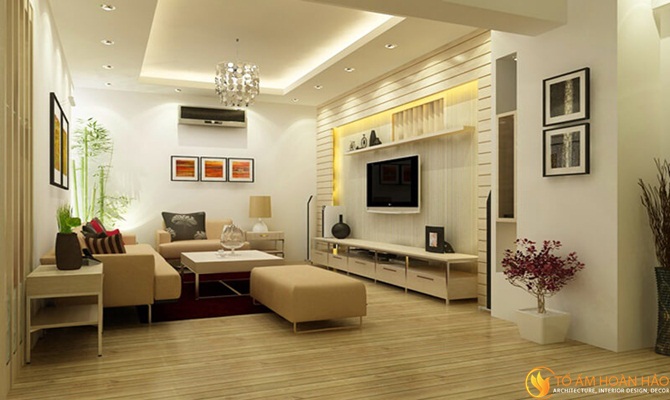 Thiết kế nội thất chung cư 70 m2 - tưởng khó mà cực dễ