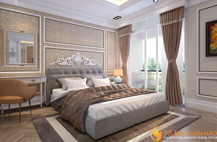 Phòng ngủ master ấn tượng và đẹp mắt