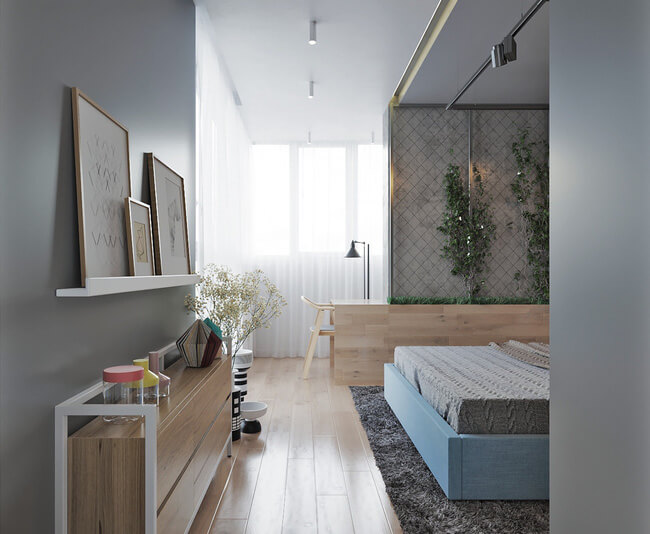 thiết kế nội thất nhà nhỏ - phòng ngủ