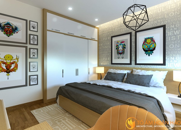Sự kết hợp hài hòa giữa màu trắng và xám ghi trung tính đặc trưng của phong cách hiện đại