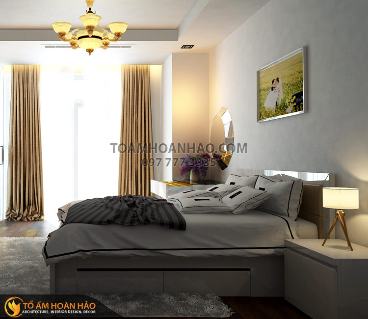 Dự án: Chị Lan Anh - P.1211- Tòa R6 - KĐT Royal City 5 thiet-ke-thi-cong-noi-that-chung-cu-nha-chi-lan-anh-5