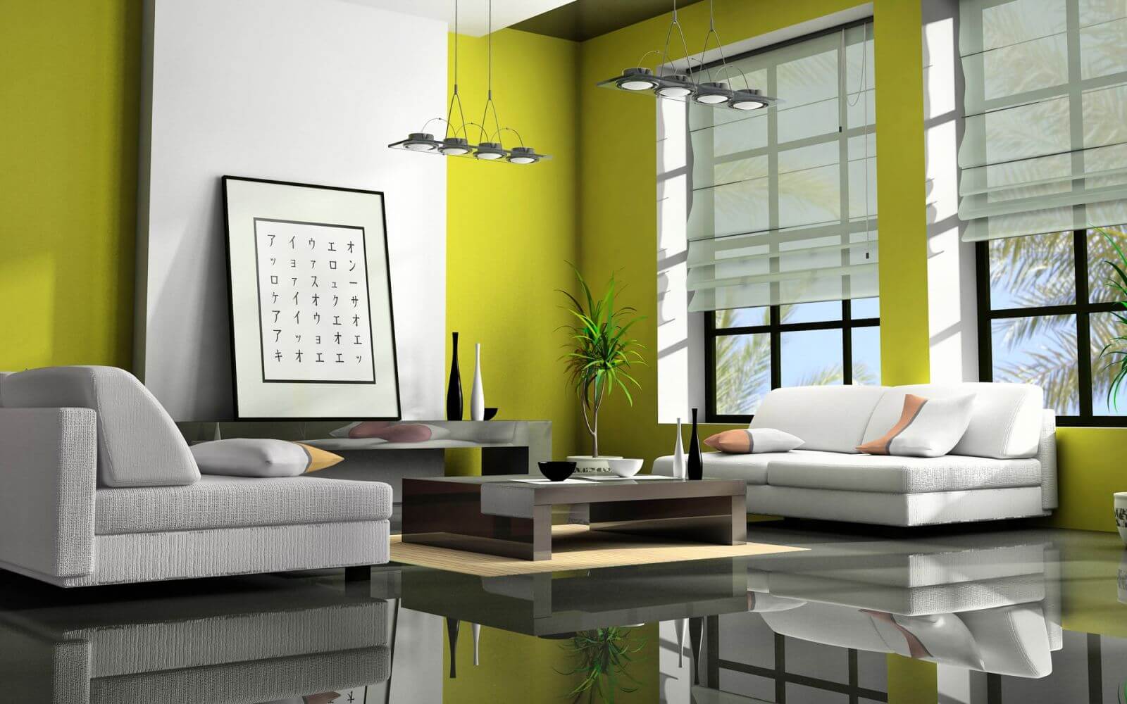 Màu xanh chủ đạo được sử dụng trong thiết kế nội thất hà nội
