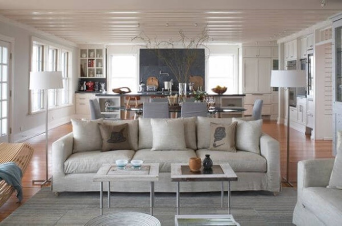 chọn sofa phòng khách khi thi công nội thất biệt thự