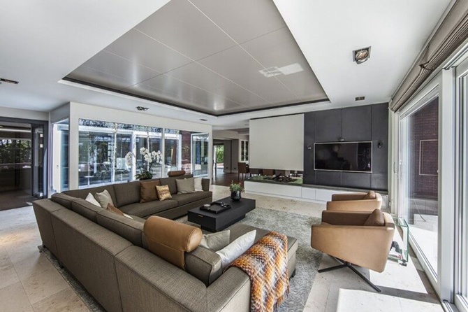 chọn sofa phòng khách khi thi công nội thất biệt thự