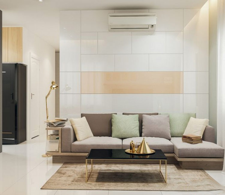 thiết kế nội thất chung cư 52m2 - anh Hải 2