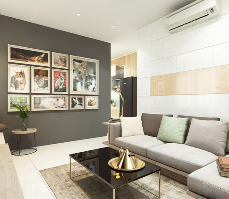 thiết kế nội thất chung cư 52m2 - anh Hải 12