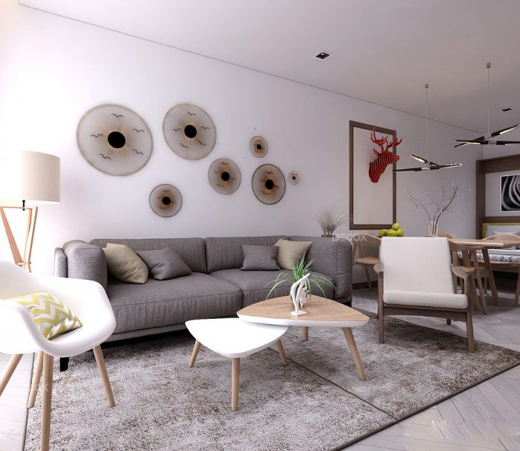 thiết kế nội thất chung cư 54m2 - anh Tiến 10
