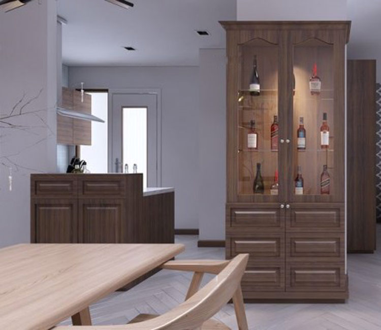 thiết kế nội thất chung cư 54m2 - anh Tiến 2