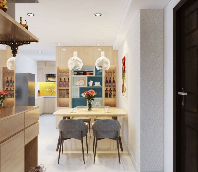 thiết kế nội thất chung cư 70m2 - anh Tùng 7