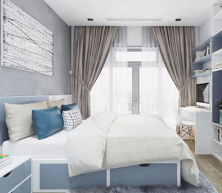 Thiết kế nội thất chung cư 148m2 Ciputra - anh Chung 16 Thiết kế nội thất chung cư 148m2 Ciputra - anh Chung 13