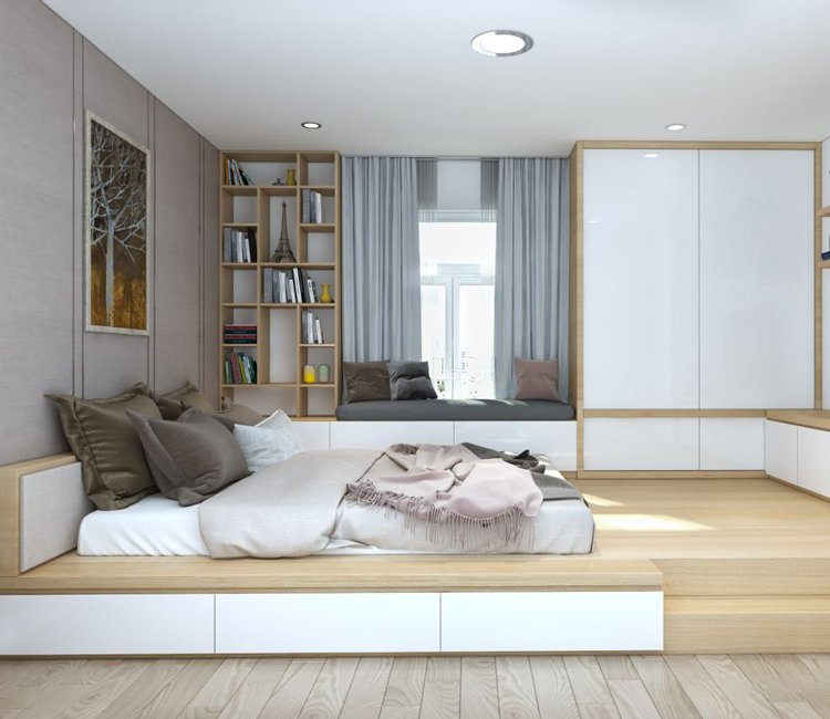 Thiết kế nội thất chung cư CT16 KĐT Định Công 81m2 - Anh Mạnh 9