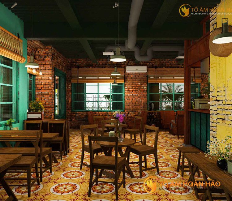 Công trình: Tịnh Cafe - Số 178/2 Quan Nhân, Thanh Xuân, Hà Nội 2 thiết kế nội thất quán cafe tịnh