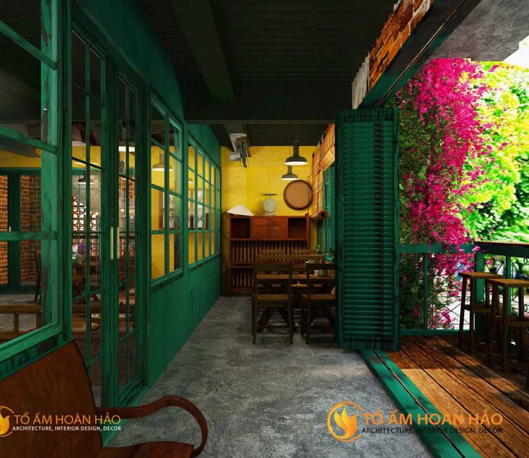 Công trình: Tịnh Cafe - Số 178/2 Quan Nhân, Thanh Xuân, Hà Nội 11 thiết kế nội thất quán cafe tịnh