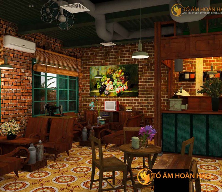 Công trình: Tịnh Cafe - Số 178/2 Quan Nhân, Thanh Xuân, Hà Nội 3 thiết kế nội thất quán cafe tịnh