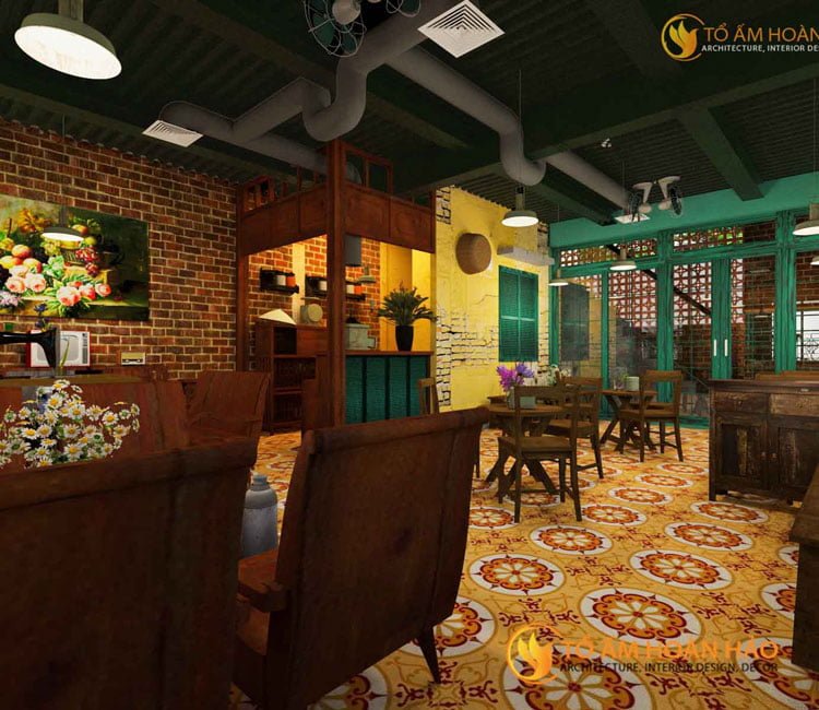 Công trình: Tịnh Cafe - Số 178/2 Quan Nhân, Thanh Xuân, Hà Nội 4 thiết kế nội thất quán cafe tịnh