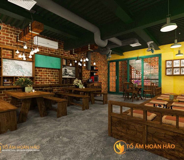 Công trình: Tịnh Cafe - Số 178/2 Quan Nhân, Thanh Xuân, Hà Nội 8 thiết kế nội thất quán cafe tịnh