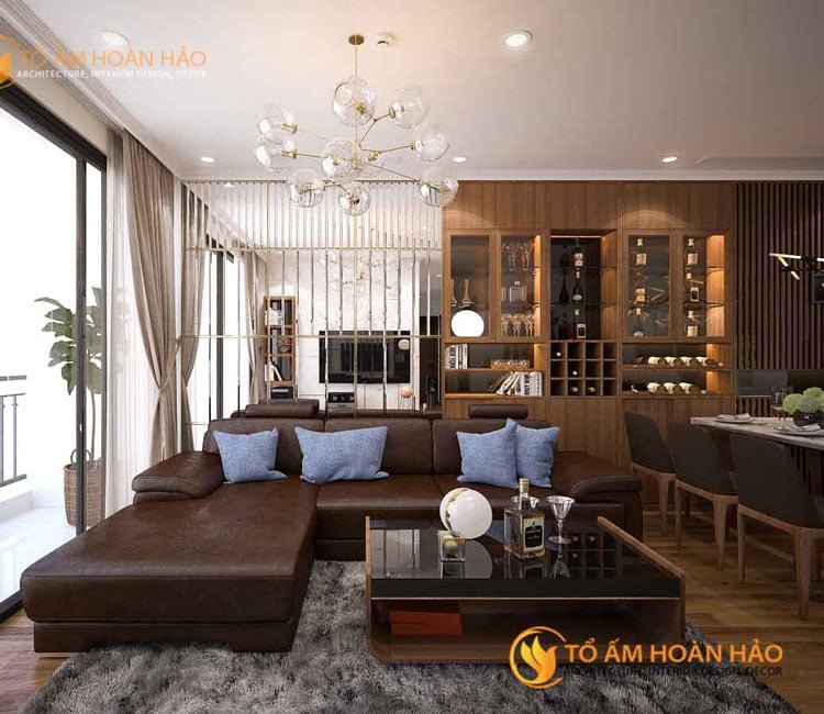 Công trình: Căn hộ anh Hoàng Trung Giang - Căn 1817, Tòa A3, Vinhomes Mỹ Đình, Hà Nội 2 thiết kế thi công nội thất kiến trúc nhà anh Giang Vinhomes Mỹ Đình 3