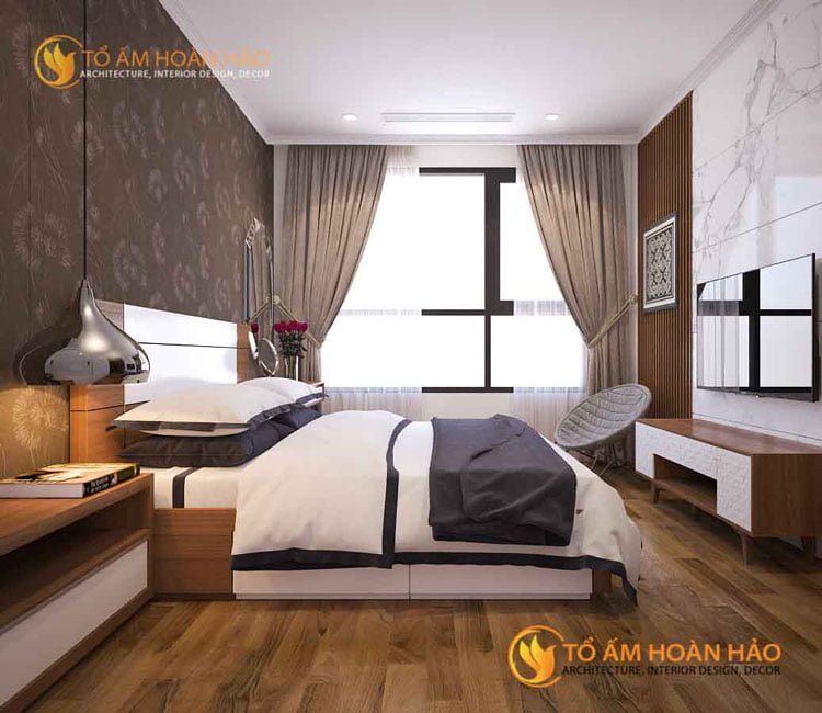 Công trình: Căn hộ anh Hoàng Trung Giang - Căn 1817, Tòa A3, Vinhomes Mỹ Đình, Hà Nội 7 thiết kế thi công nội thất kiến trúc nhà anh Giang Vinhomes Mỹ Đình 4