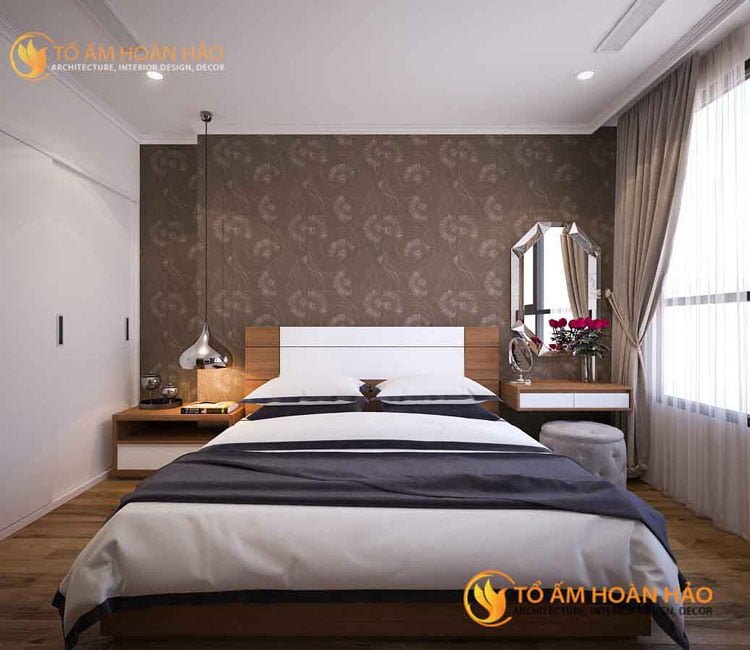 Công trình: Căn hộ anh Hoàng Trung Giang - Căn 1817, Tòa A3, Vinhomes Mỹ Đình, Hà Nội 6 thiết kế thi công nội thất kiến trúc nhà anh Giang Vinhomes Mỹ Đình 5