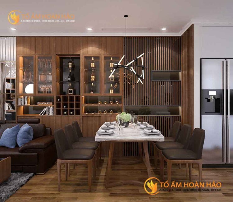 Công trình: Căn hộ anh Hoàng Trung Giang - Căn 1817, Tòa A3, Vinhomes Mỹ Đình, Hà Nội 5 thiết kế thi công nội thất kiến trúc nhà anh Giang Vinhomes Mỹ Đình 8