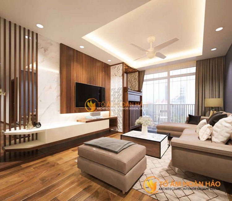 Công trình: Căn hộ Anh Hùng - Phòng 807 – Tòa N02 T1 – Ngoại Giao Đoàn 1 thiết kế thi công kiến trúc nội thất anh Hùng Ngoại Giao Đoàn 12