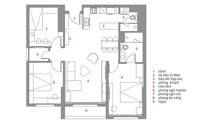 báo giá hoàn thiện nội thất chung cư 2