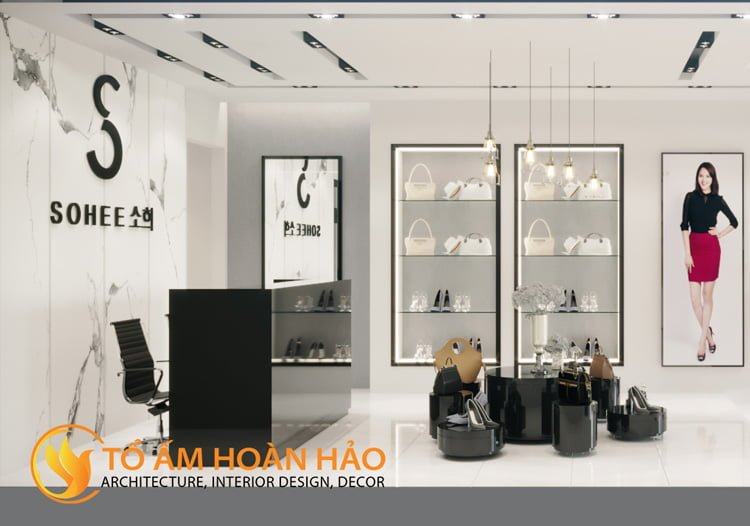thiết kế thi công nội thất showroom thời trang Sohee Thanh Hóa 2