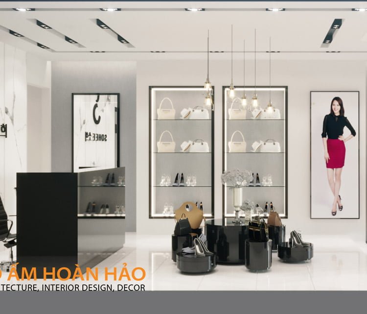 thiết kế thi công nội thất showroom thời trang Sohee Thanh Hóa 3