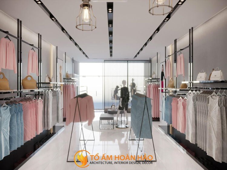 thiết kế thi công nội thất showroom thời trang Sohee Thanh Hóa 5