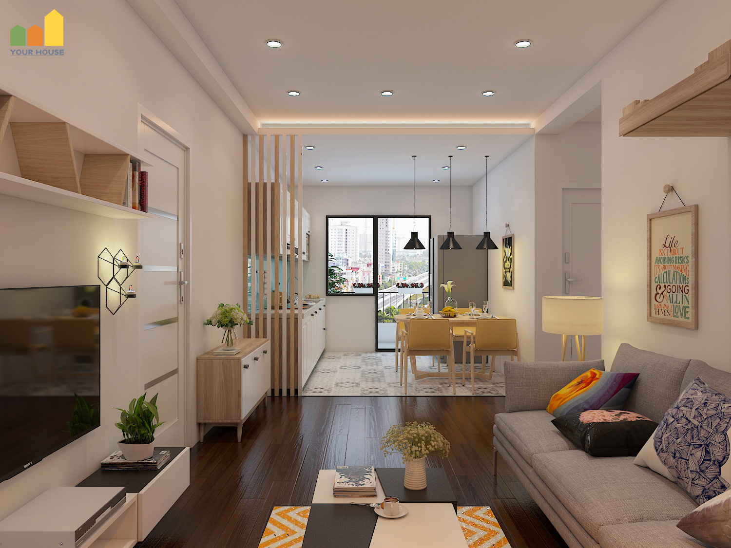 thiết kế nội thất chung cư FLC