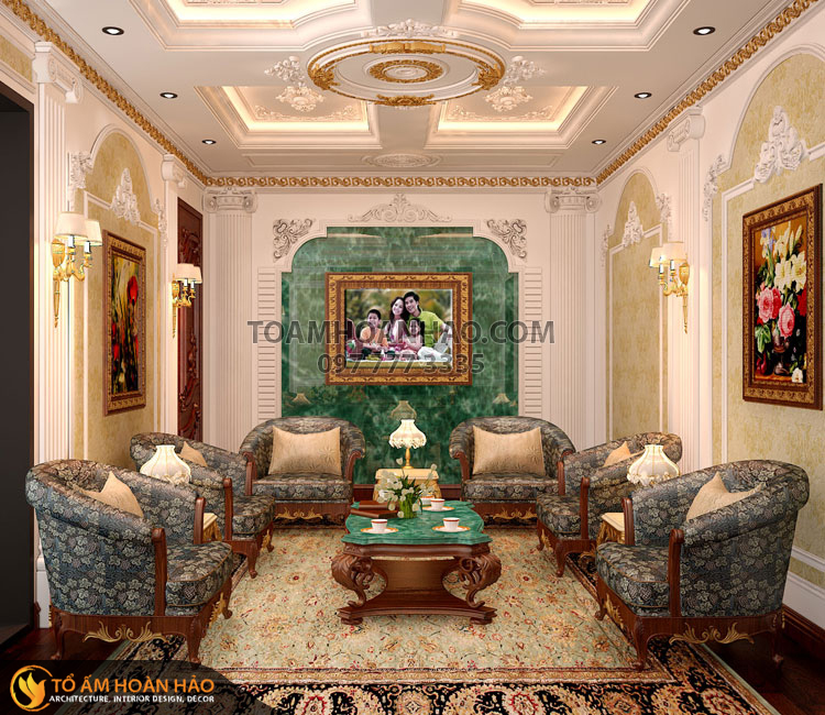 Dự án: Bác Tầm - Số 68 đường 3.3 - KĐT Gamuda - Hà Nội 5 thiet-ke-thi-cong-noi-that-biet-thu-bac-tam-5