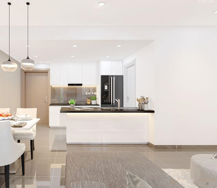 thiết kế nội thất chung cư 66m2 - chị trâm 12