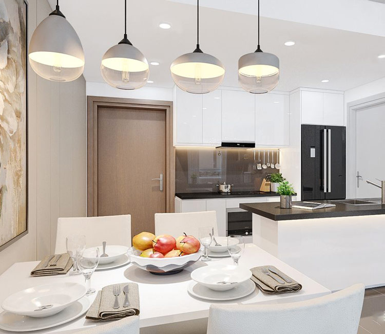 thiết kế nội thất chung cư 66m2 - chị trâm 7