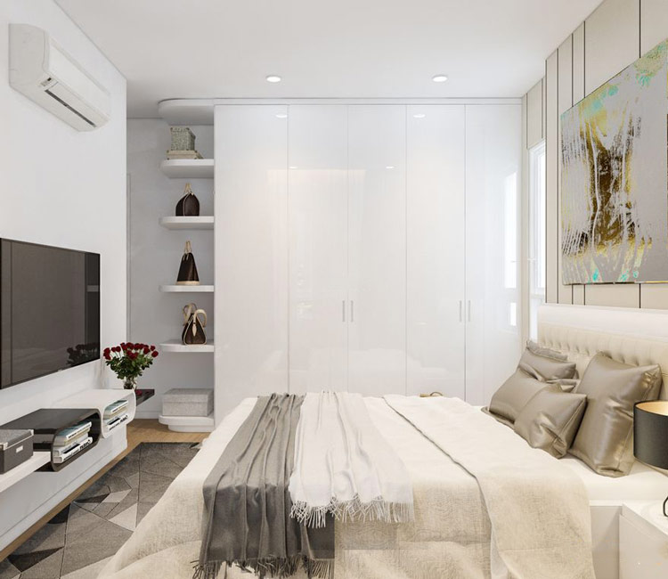 thiết kế nội thất chung cư 66m2 - chị trâm 19