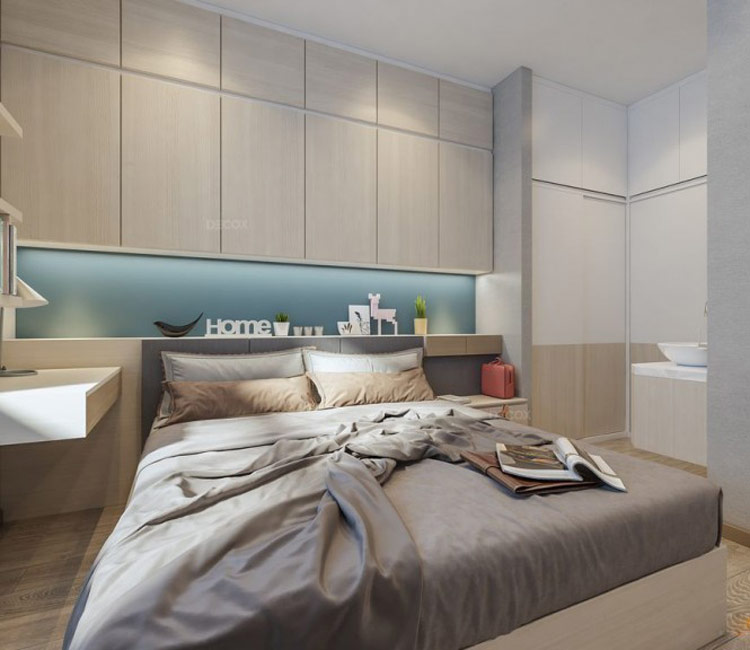 hiết kế nội thất chung cư 67m2 - anh Hữu 14