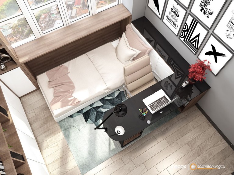 Thiết kế nội thất chung cư 40m2 FLC - Anh Tùng 10 thiết kế nội thất chung cư 40m2 - anh Tùng 9