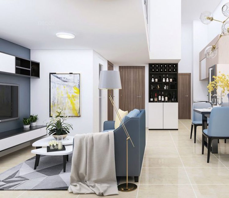 Thiết kế chung cư 50m2 - chị Châu An 3