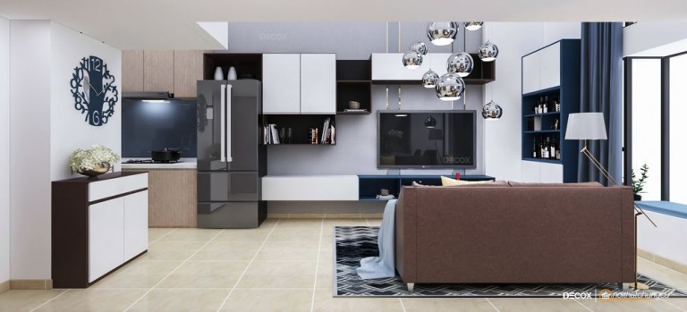 Thiết kế chung cư 50m2 - chị Châu An 6