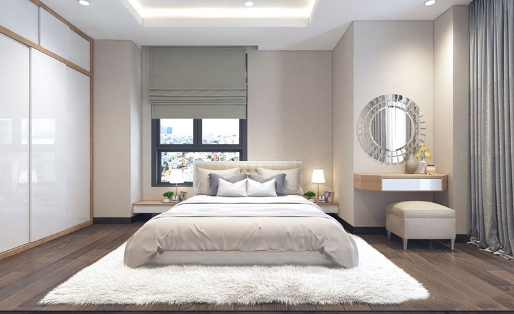 Thiết kế nội thất chung cư 85m2 HH2 Khu đô thị Linh Đàm 12