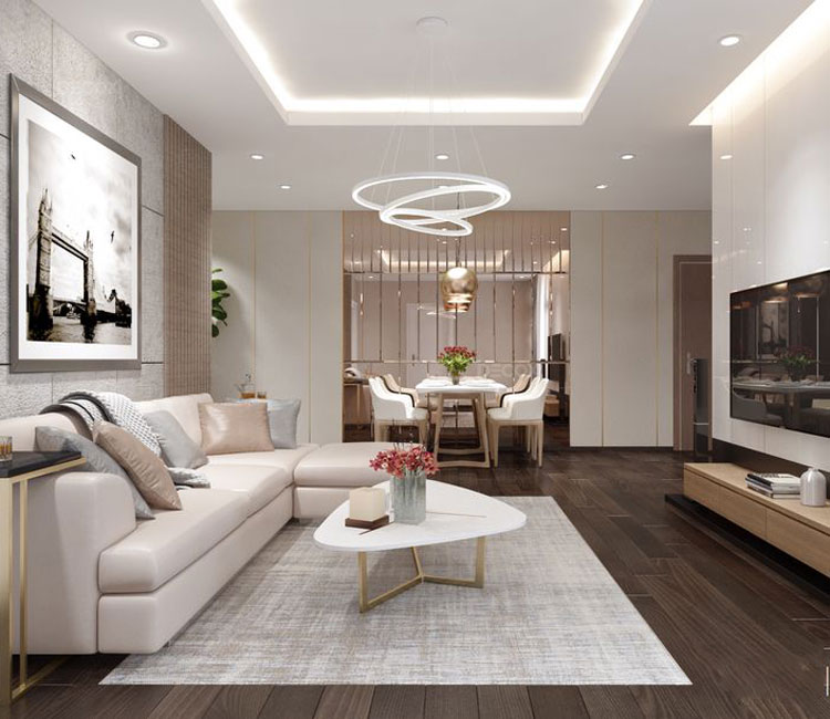 Thiết kế nội thất chung cư 85m2 HH2 Khu đô thị Linh Đàm 4