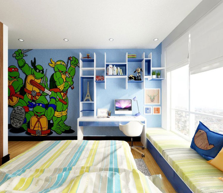 Thiết kế nội thất chung cư 115m2 chị Hảo 12