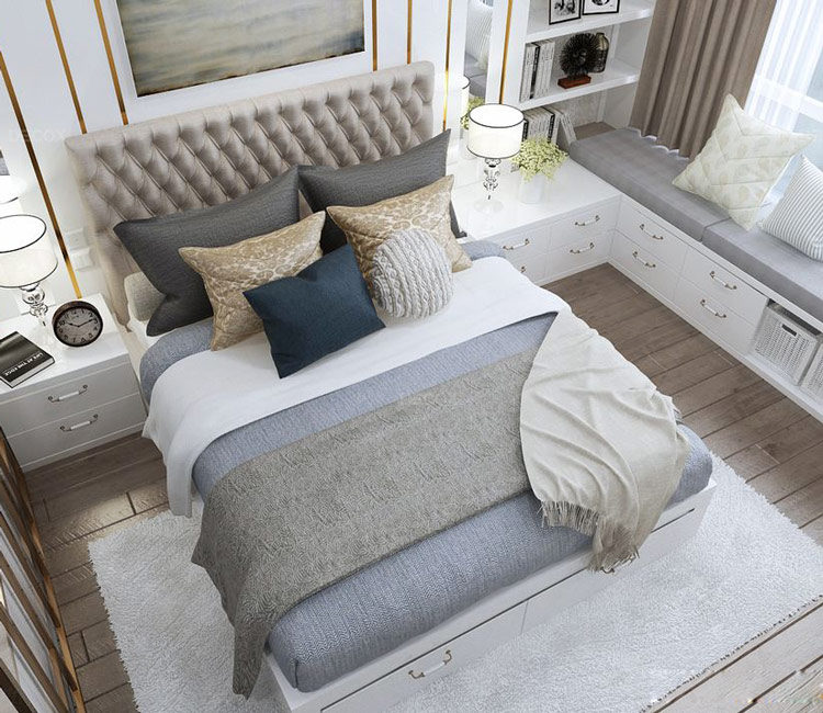 Thiết kế nội thất chung cư 118m2 tòa Intracom - Trung Văn 13 thiet-ke-noi-that-chung-cu-118m2-toa-intracom-trung-van (16)