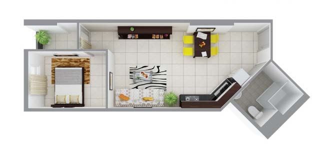 Thiết kế nội thất chung cư 43m2 Hateco - chị Hằng 1 thiêt kế nội thất chung cư 43m2 - chị Hằng 8