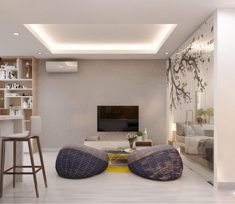 Thiết kế nội thất chung cư 43m2 Hateco - chị Hằng 2 thiêt kế nội thất chung cư 43m2 - chị Hằng 1