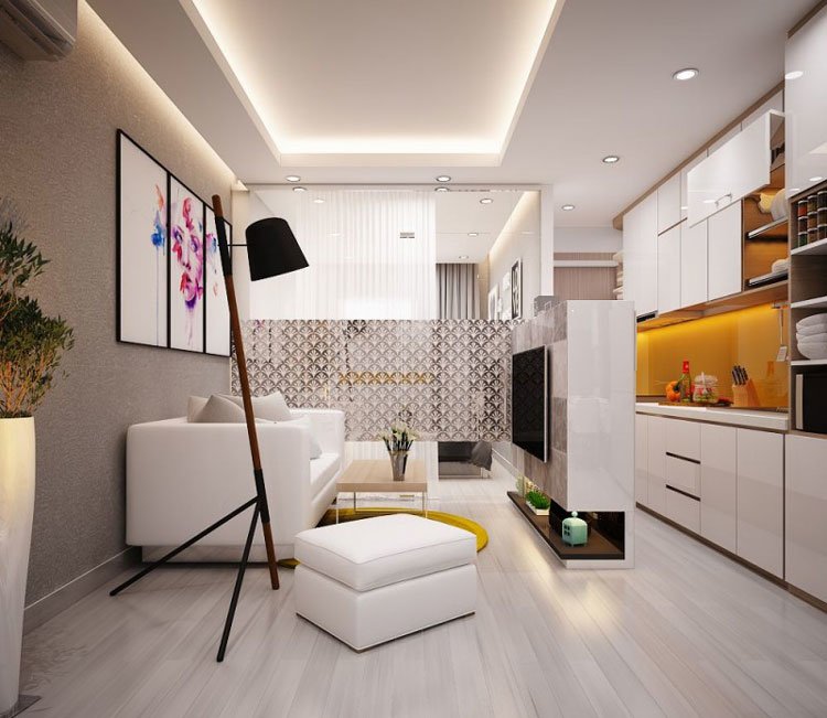 Thiết kế nội thất chung cư 47m2 tại Kim Mã - Anh Thịnh 2 thiet-ke-noi-that-chung-cu-46m2 (2)