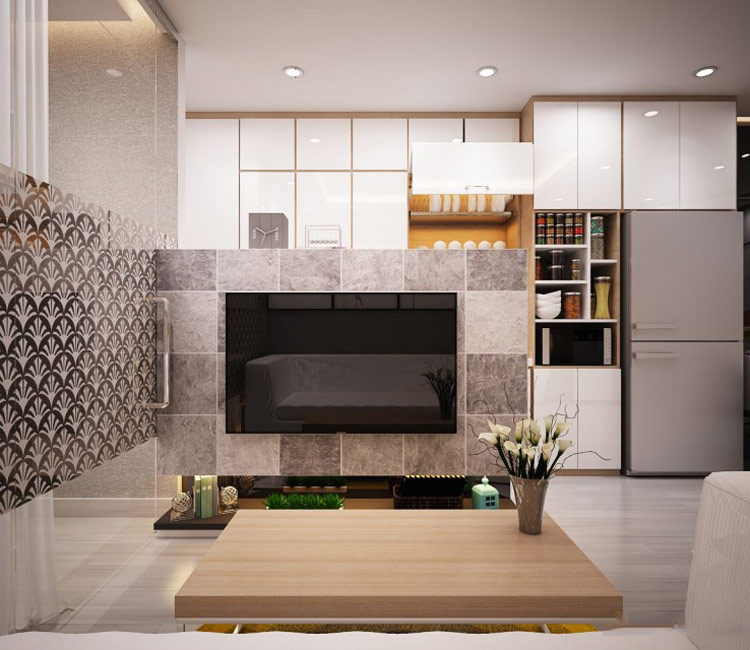 thiết kế nội thất chung cư 46 m2 - anh Nhật 10