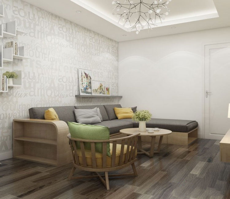 Thiết kế nội thất chung cư 48m2 - chị Trang 7