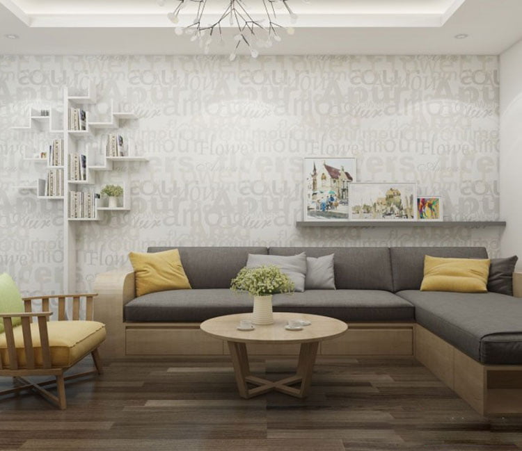 Thiết kế nội thất chung cư 48m2 - chị Trang 10